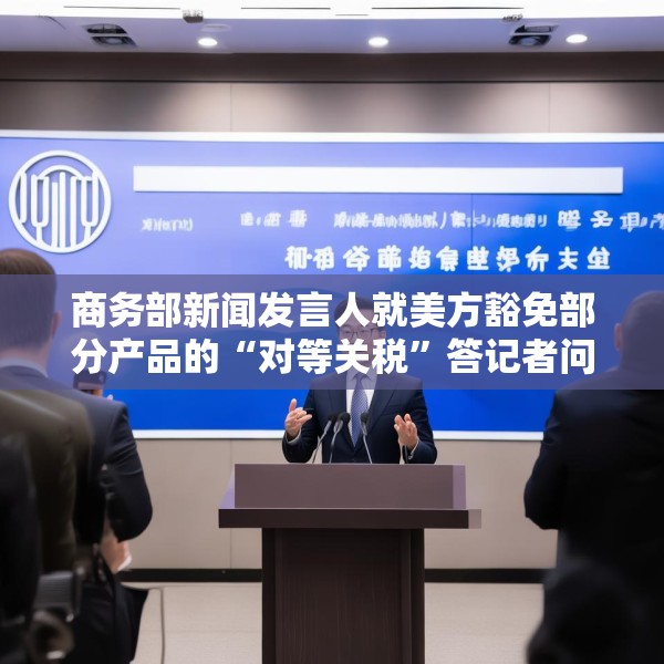商务部新闻发言人就美方豁免部分产品的“对等关税”答记者问