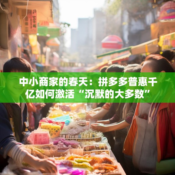 中小商家的春天：拼多多普惠千亿如何激活“沉默的大多数”