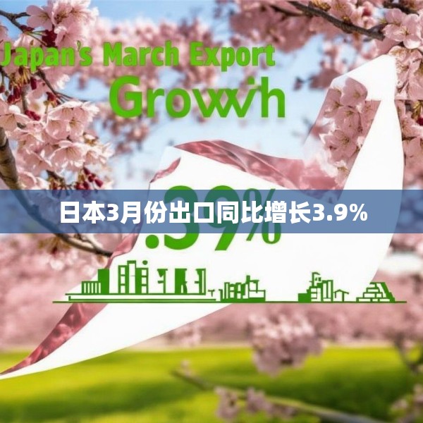 日本3月份出口同比增长3.9%