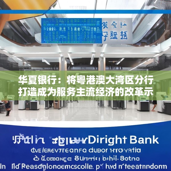 华夏银行：将粤港澳大湾区分行打造成为服务主流经济的改革示范区和先行引领区