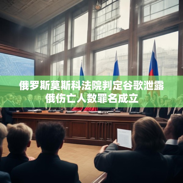 俄罗斯莫斯科法院判定谷歌泄露俄伤亡人数罪名成立