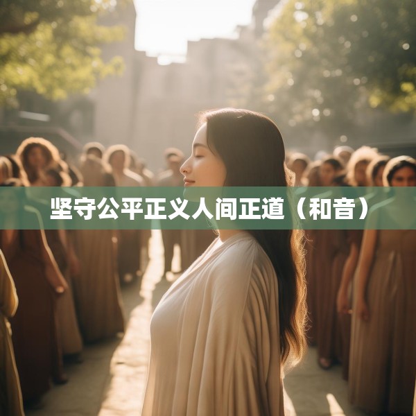 坚守公平正义人间正道（和音）