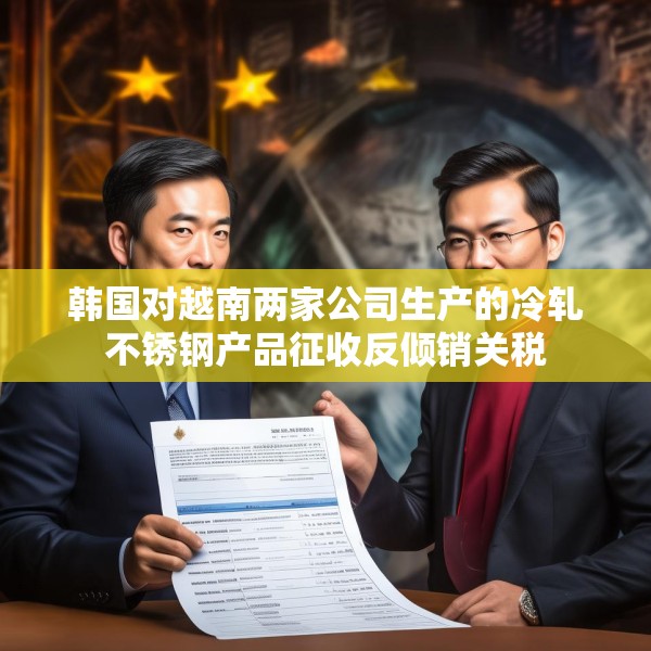 韩国对越南两家公司生产的冷轧不锈钢产品征收反倾销关税