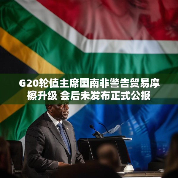 G20轮值主席国南非警告贸易摩擦升级 会后未发布正式公报
