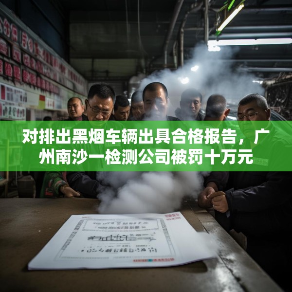 对排出黑烟车辆出具合格报告，广州南沙一检测公司被罚十万元
