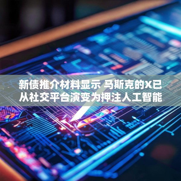 新债推介材料显示 马斯克的X已从社交平台演变为押注人工智能和订阅收入的平台