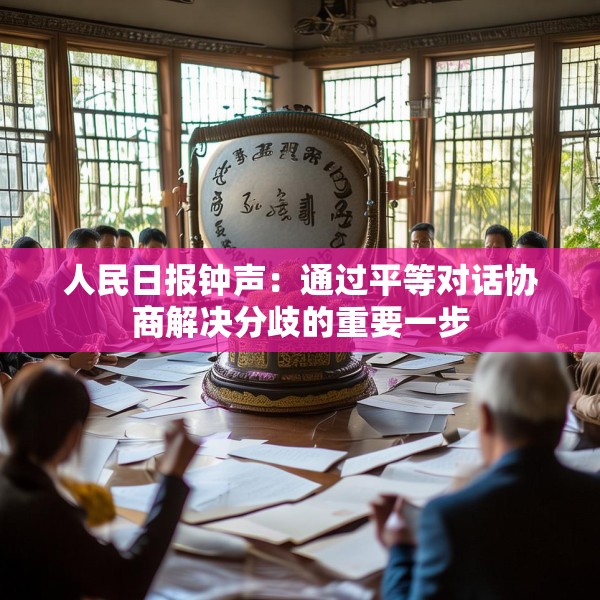人民日报钟声：通过平等对话协商解决分歧的重要一步