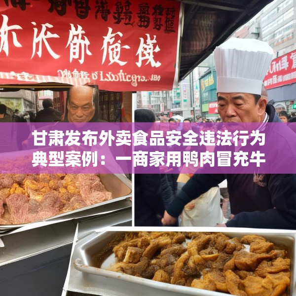 甘肃发布外卖食品安全违法行为典型案例：一商家用鸭肉冒充牛肉被罚