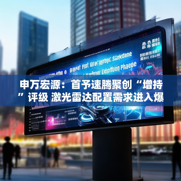 申万宏源：首予速腾聚创“增持”评级 激光雷达配置需求进入爆发期