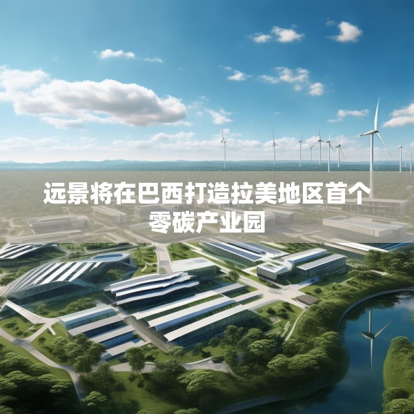 远景将在巴西打造拉美地区首个零碳产业园