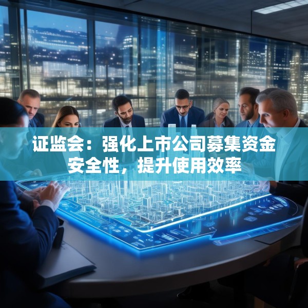 证监会：强化上市公司募集资金安全性，提升使用效率