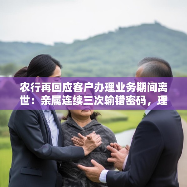农行再回应客户办理业务期间离世：亲属连续三次输错密码，理解亲属悲痛，将协助做好善后