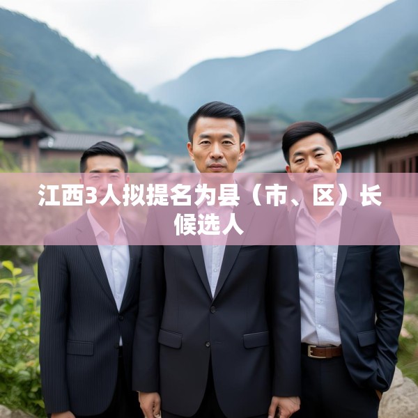 江西3人拟提名为县（市、区）长候选人