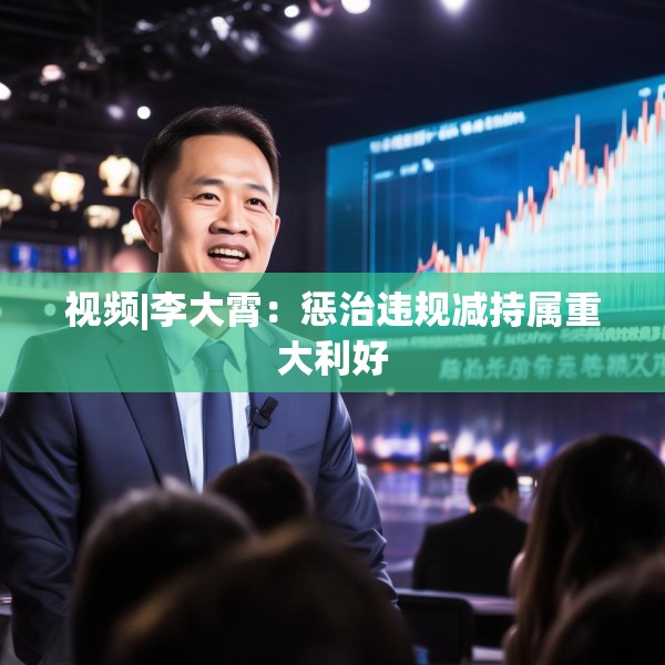 视频|李大霄：惩治违规减持属重大利好