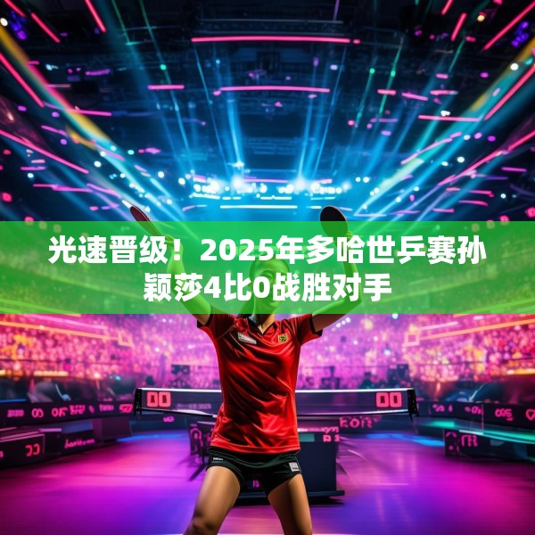 光速晋级！2025年多哈世乒赛孙颖莎4比0战胜对手