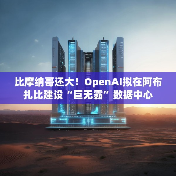 比摩纳哥还大！OpenAI拟在阿布扎比建设“巨无霸”数据中心