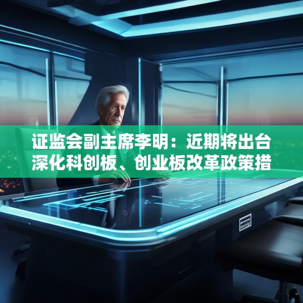 证监会副主席李明：近期将出台深化科创板、创业板改革政策措施