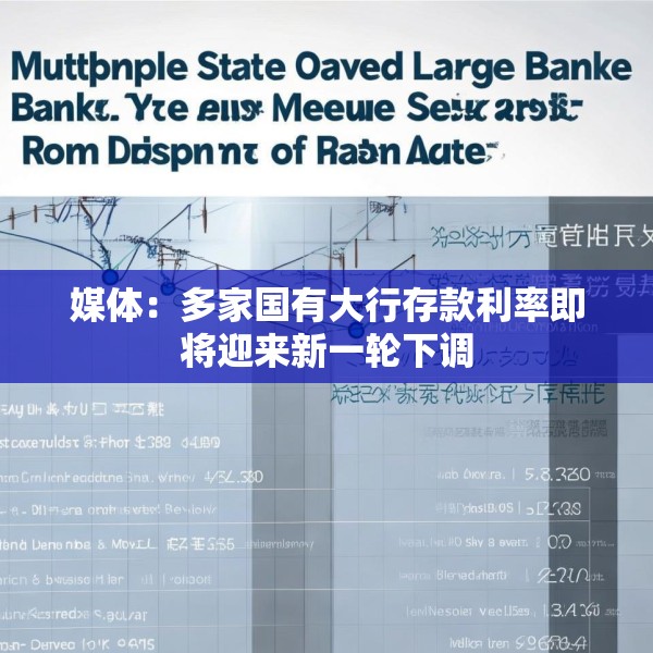 媒体：多家国有大行存款利率即将迎来新一轮下调