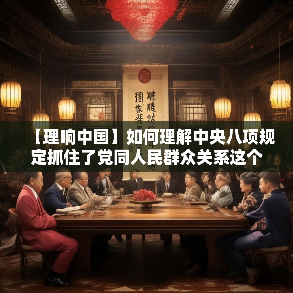 【理响中国】如何理解中央八项规定抓住了党同人民群众关系这个作风建设的核心