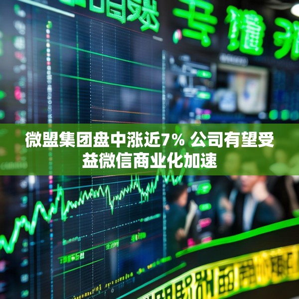 微盟集团盘中涨近7% 公司有望受益微信商业化加速