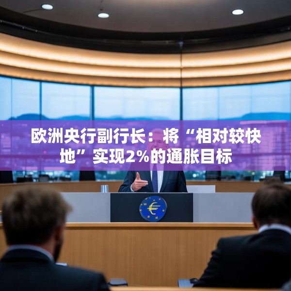 欧洲央行副行长：将“相对较快地”实现2%的通胀目标