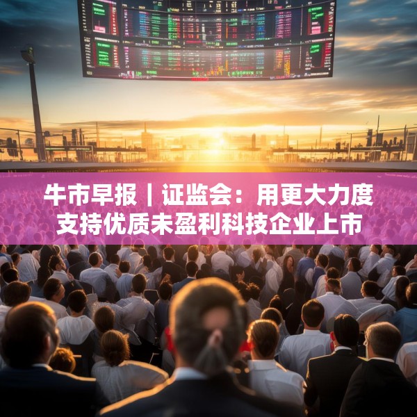 牛市早报｜证监会：用更大力度支持优质未盈利科技企业上市