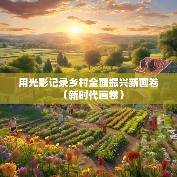 用光影记录乡村全面振兴新画卷（新时代画卷）