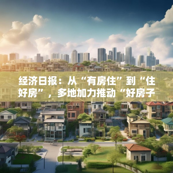 经济日报：从“有房住”到“住好房”，多地加力推动“好房子”建设