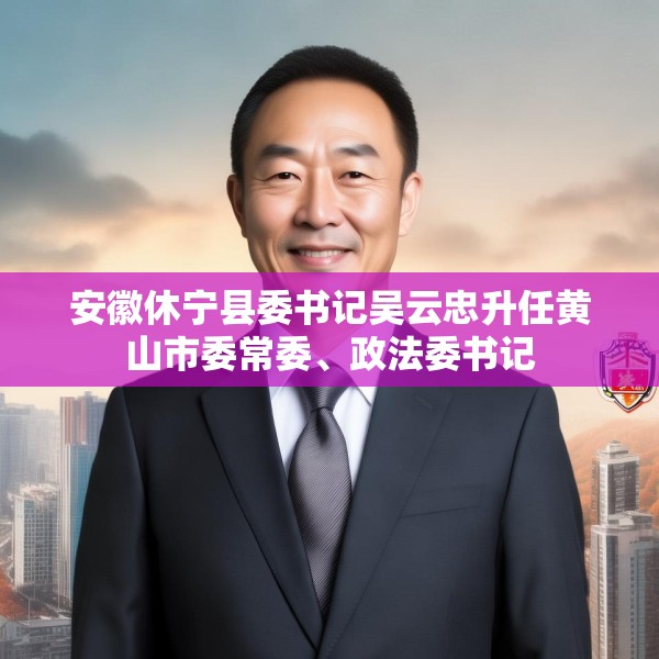 安徽休宁县委书记吴云忠升任黄山市委常委、政法委书记