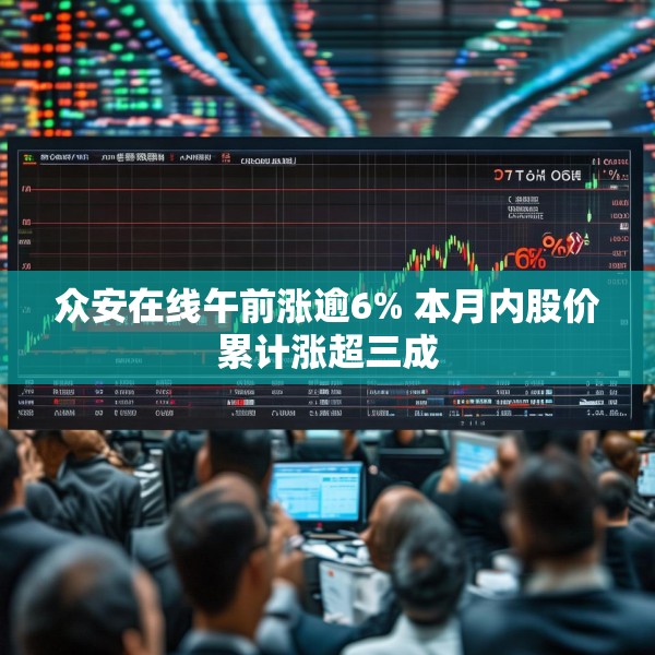 众安在线午前涨逾6% 本月内股价累计涨超三成