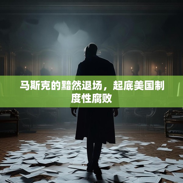 马斯克的黯然退场，起底美国制度性腐败