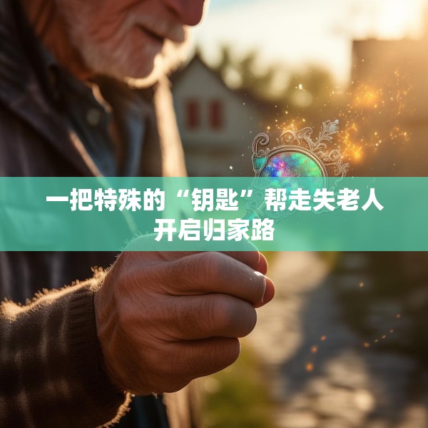 一把特殊的“钥匙”帮走失老人开启归家路