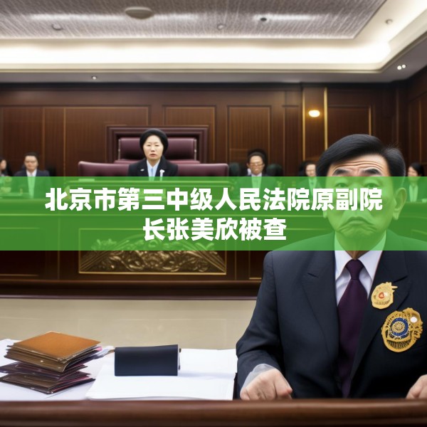 北京市第三中级人民法院原副院长张美欣被查
