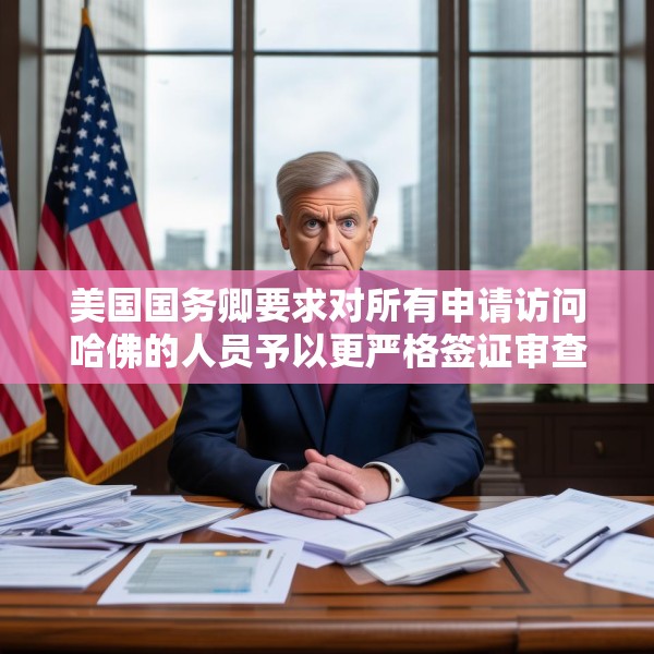 美国国务卿要求对所有申请访问哈佛的人员予以更严格签证审查