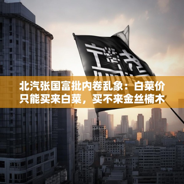 北汽张国富批内卷乱象：白菜价只能买来白菜，买不来金丝楠木