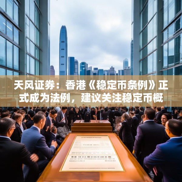 天风证券：香港《稳定币条例》正式成为法例，建议关注稳定币概念相关标的