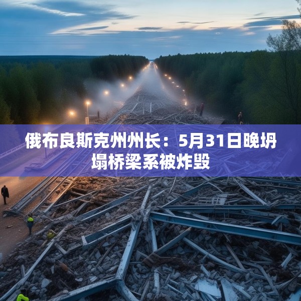 俄布良斯克州州长：5月31日晚坍塌桥梁系被炸毁