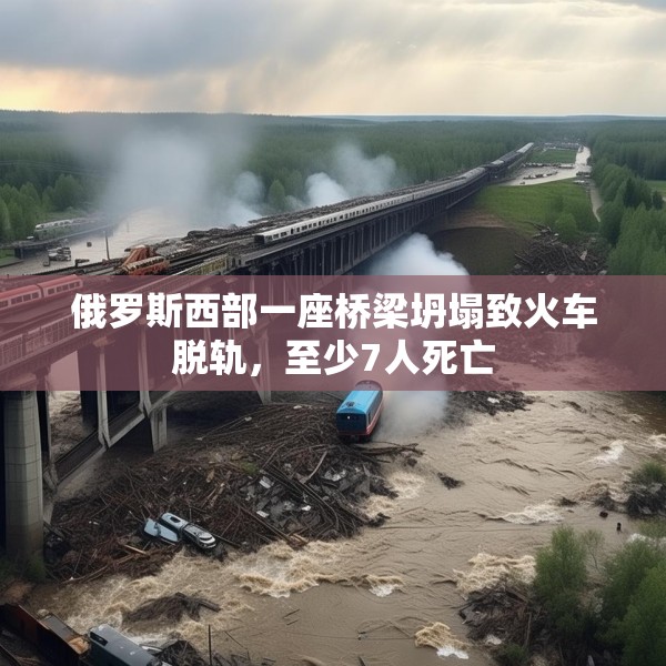 俄罗斯西部一座桥梁坍塌致火车脱轨，至少7人死亡