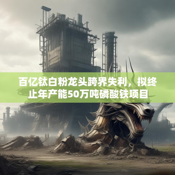 百亿钛白粉龙头跨界失利，拟终止年产能50万吨磷酸铁项目