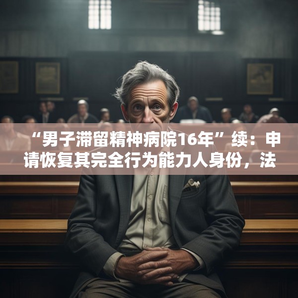 “男子滞留精神病院16年”续：申请恢复其完全行为能力人身份，法院已开庭