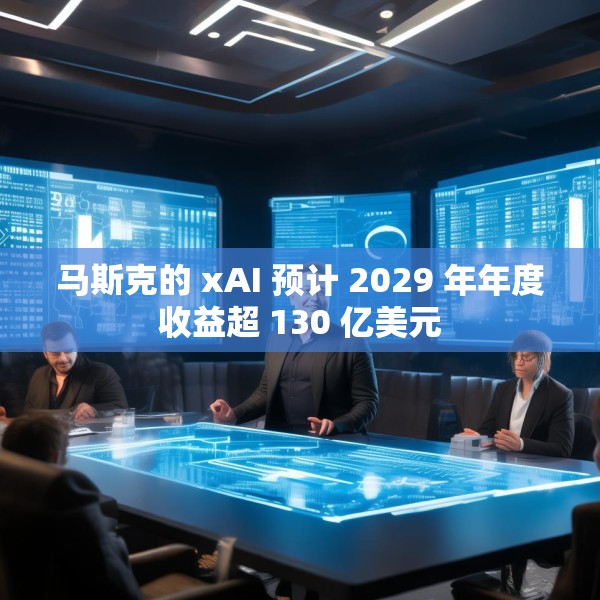 马斯克的 xAI 预计 2029 年年度收益超 130 亿美元