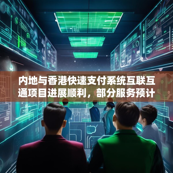 内地与香港快速支付系统互联互通项目进展顺利，部分服务预计很快推出