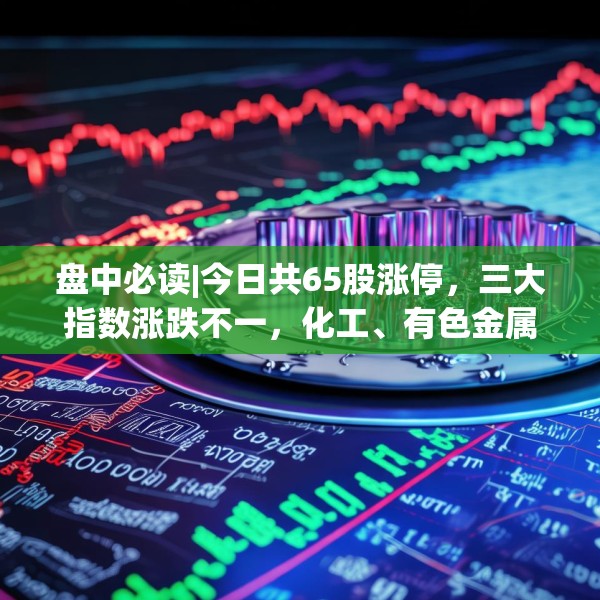 盘中必读|今日共65股涨停，三大指数涨跌不一，化工、有色金属概念逆势活跃