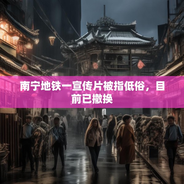 南宁地铁一宣传片被指低俗，目前已撤换