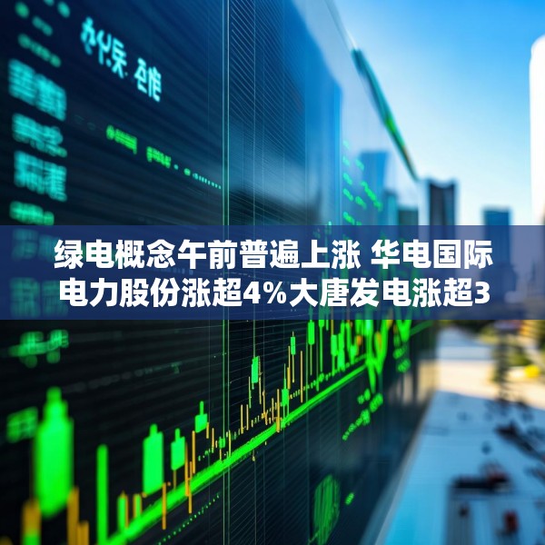 绿电概念午前普遍上涨 华电国际电力股份涨超4%大唐发电涨超3%