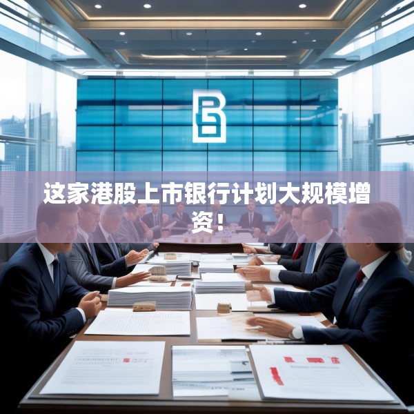 这家港股上市银行计划大规模增资！
