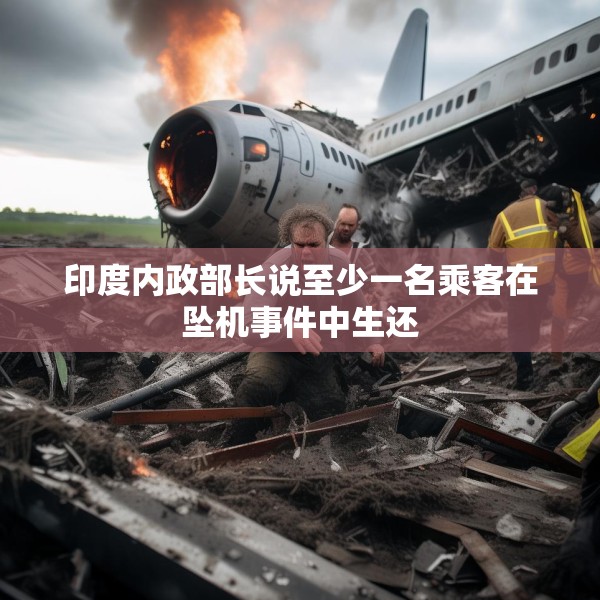 印度内政部长说至少一名乘客在坠机事件中生还