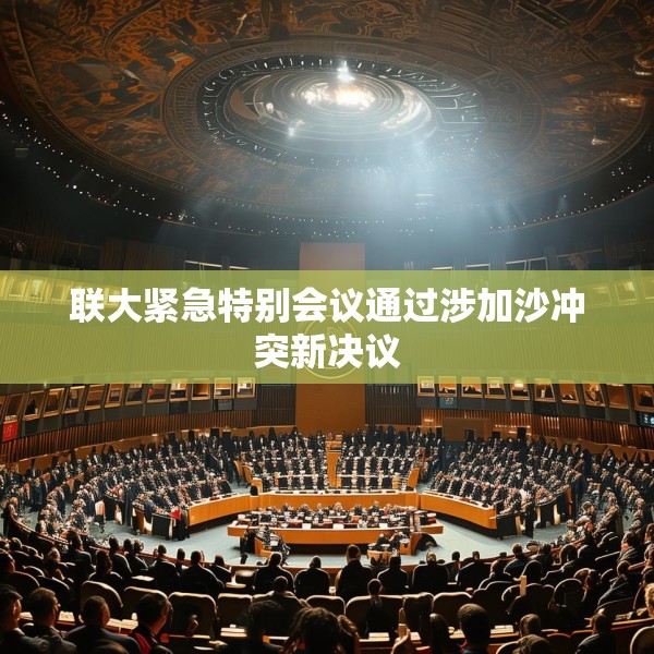 联大紧急特别会议通过涉加沙冲突新决议