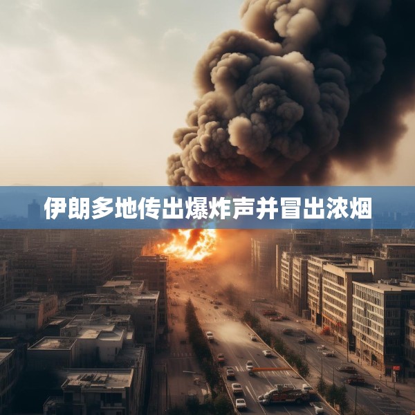 伊朗多地传出爆炸声并冒出浓烟
