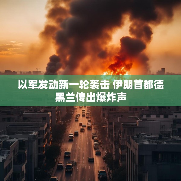 以军发动新一轮袭击 伊朗首都德黑兰传出爆炸声